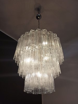 Large Three-Tier Murano Glass Tube Chandelier with 52 Glasses, 1990s-FHZ-1818579