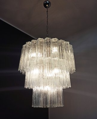 Large Three-Tier Murano Glass Tube Chandelier with 52 Glasses, 1990s-FHZ-1818579