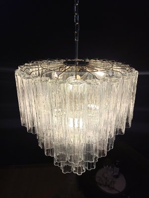 Large Three-Tier Murano Glass Tube Chandelier with 52 Glasses, 1990s-FHZ-1818579