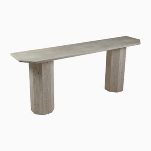 Large Travertine Console, Italy, 1970s-OTV-1727699