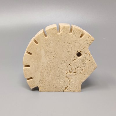 Large Travertine Hedgehog Sculpture attributed to Enzo Mari for F.lli Mannelli, 1970s-QGR-1660098