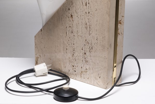 Large Travertine Table Lamp-HZO-1060762