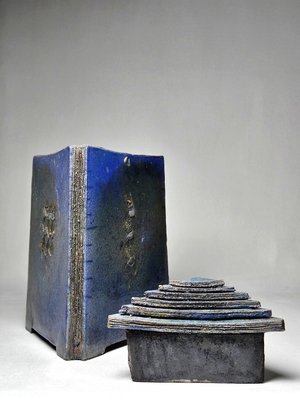 Large Triangular Ceramic Box, 1996-GRD-2021831