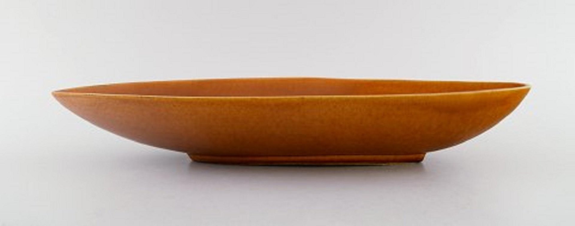 Large Triangular Dish in Glazed Ceramic by Gunnar Nylund for Nymølle, 1960s