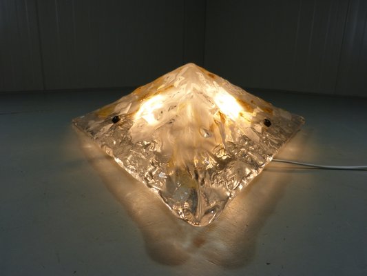 Large Triangular Glass Wall Light, 1960s-TU-1176664