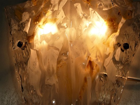 Large Triangular Glass Wall Light, 1960s-TU-1176664