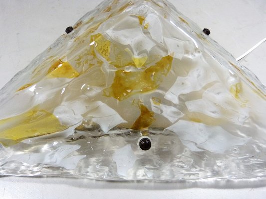 Large Triangular Glass Wall Light, 1960s-TU-1176664