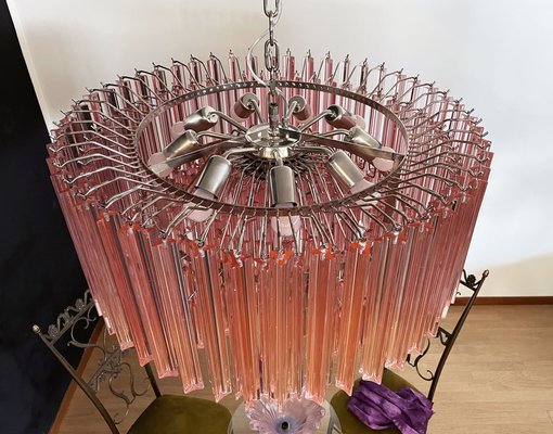 Large Triedri Chandelier in Murano Glass-FHZ-1269802