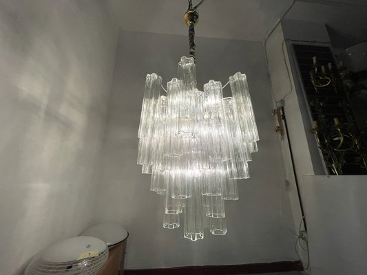 Large Tronchi Murano Glass Chandelier, 1980s-JJC-1796054