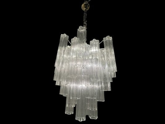 Large Tronchi Murano Glass Chandelier, 1980s-JJC-1796054