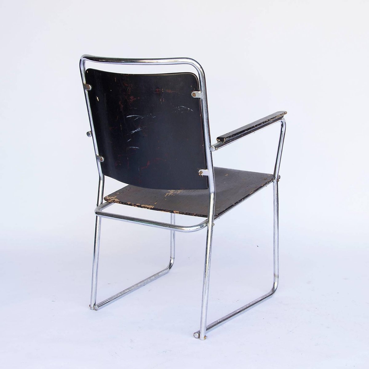 Large Tubular Side Chair, 1930s