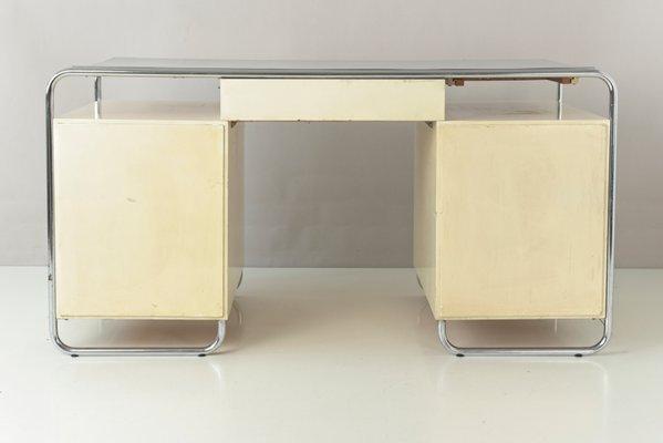 Large Tubular Steel Desk from Stacrolex, Germany, 1950s-LOB-947398