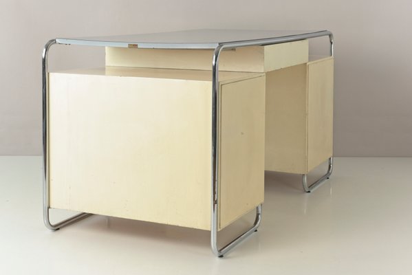 Large Tubular Steel Desk from Stacrolex, Germany, 1950s-LOB-947398