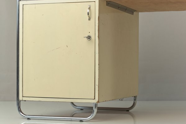 Large Tubular Steel Desk from Stacrolex, Germany, 1950s-LOB-947398