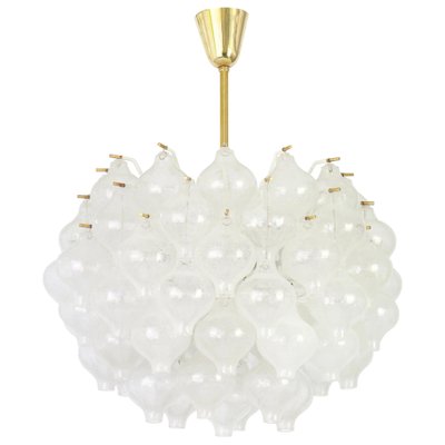 Large Tulipan Glass Chandelier from Kalmar, Austria, 1960s-UGR-1110875