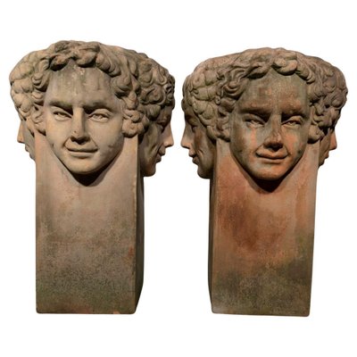 Large Tuscan Terracotta Planters, 1930s-FDW-2039632