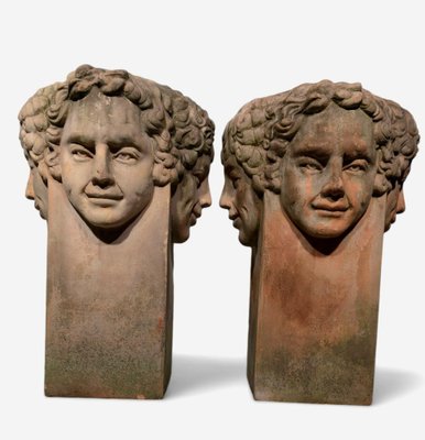 Large Tuscan Terracotta Planters, 1930s-FDW-2039632