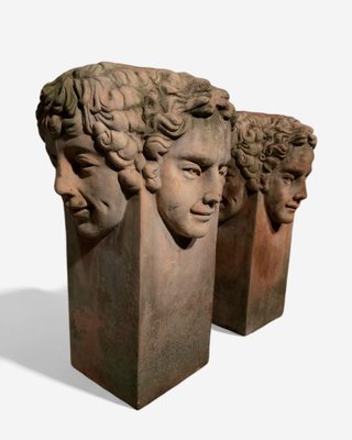 Large Tuscan Terracotta Planters, 1930s-FDW-2039632