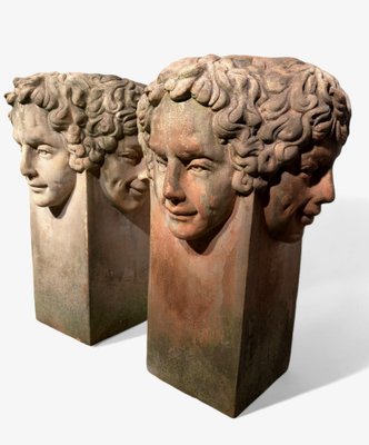 Large Tuscan Terracotta Planters, 1930s-FDW-2039632