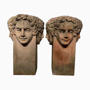 Large Tuscan Terracotta Planters, 1930s-FDW-2039632