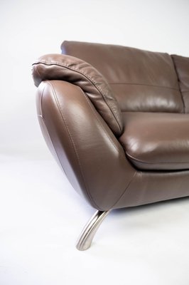 Large Two Seater Sofa in Brown Leather from Italsofa-UY-980688