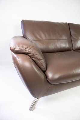 Large Two Seater Sofa in Brown Leather from Italsofa-UY-980688