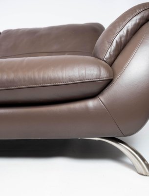 Large Two Seater Sofa in Brown Leather from Italsofa-UY-980688