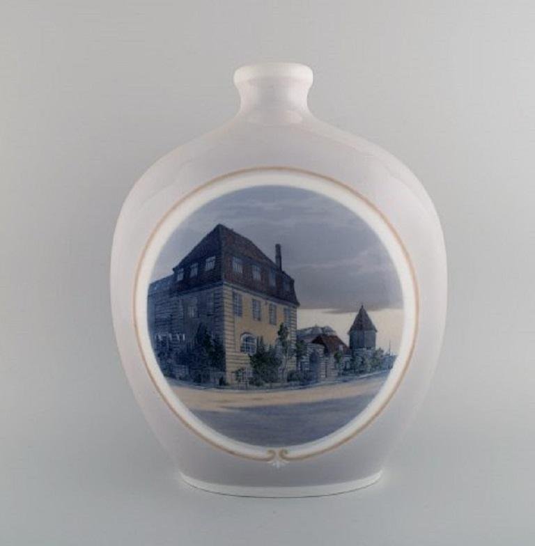 Large Vase in Hand Painted Porcelain by Arthur Boesen for Royal Copenhagen