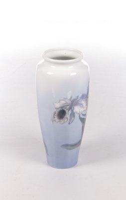 Large Vase in Porcelain with Painted Trumpet Flower from Royal Copenhagen-EZZ-1351813