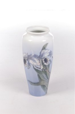 Large Vase in Porcelain with Painted Trumpet Flower from Royal Copenhagen-EZZ-1351813