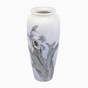 Large Vase in Porcelain with Painted Trumpet Flower from Royal Copenhagen-EZZ-1351813