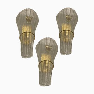 Large Venetian Murano Glass Sconces, 2006, Set of 3-JJC-1703329