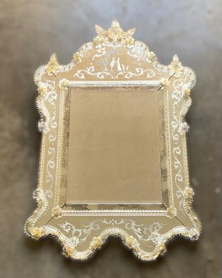 Large Venetian Murano Glass Wall Mirror , 1960s-JJC-1427594