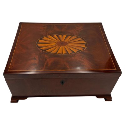 Large Victorian Box in Mahogany & Oak, England, 1840s-NNB-1399365