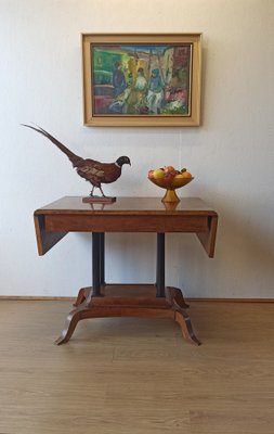 Large Victorian Style Adjustable Side Table, 1950s-ZEF-1757843