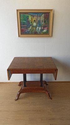 Large Victorian Style Adjustable Side Table, 1950s-ZEF-1757843