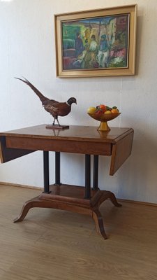 Large Victorian Style Adjustable Side Table, 1950s-ZEF-1757843