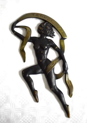 Large Viennese Bronze Temple Dancer Figurine-VA-1703930