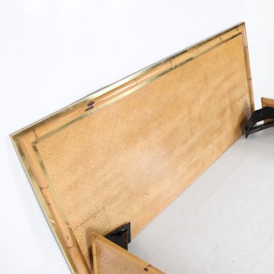 Large Vintage Bamboo and Brass Bed from Dal Vera, 1970s-DSC-1766211