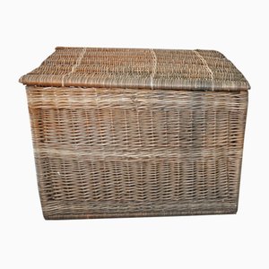 Large Vintage Basket with Lid, 1940s-OXJ-680572