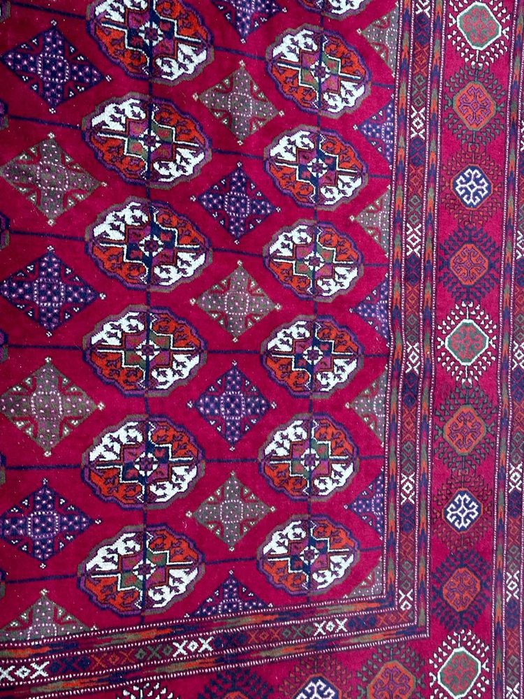 Large Vintage Bokhara Rug, 1980s