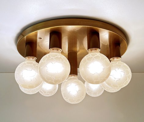 Large Vintage Brass Flush Light, 1970s-GUT-2036071