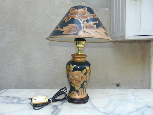 Large Vintage Ceramic Table Lamp-CAQ-701700