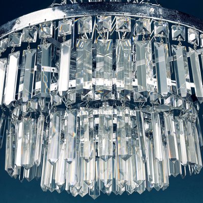 Large Vintage Crystal Chandelier from Sijaj Hrastnik, Yugoslavia, 1970s-WQC-1144148