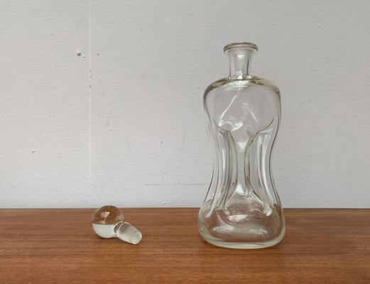 Large Vintage Danish Glass Kluk Kluk Bottle from Holmegaard, 1970s-UAH-1436252