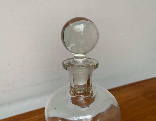 Large Vintage Danish Glass Kluk Kluk Bottle from Holmegaard, 1970s-UAH-1436252