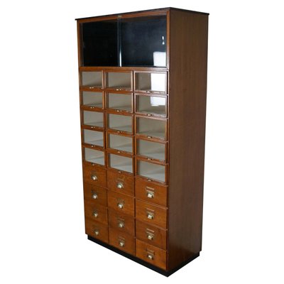 Large Vintage Dutch Oak Haberdashery Shop Cabinet, 1930s-XO-1092357