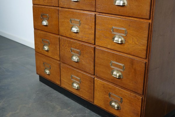 Large Vintage Dutch Oak Haberdashery Shop Cabinet, 1930s-XO-1092357