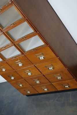 Large Vintage Dutch Oak Haberdashery Shop Cabinet, 1930s-XO-1092357