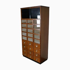 Large Vintage Dutch Oak Haberdashery Shop Cabinet, 1930s-XO-1092357